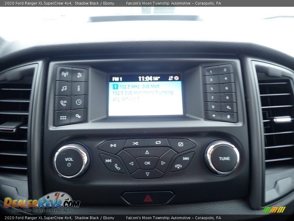 2020 Ford Ranger XL SuperCrew 4x4 Shadow Black / Ebony Photo #13