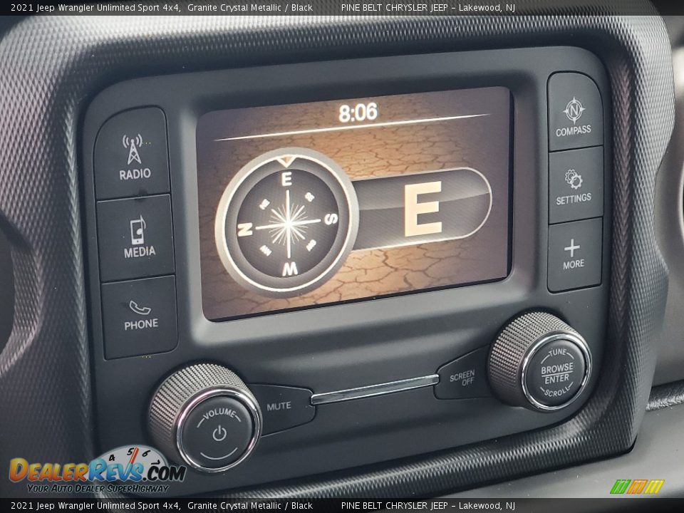 2021 Jeep Wrangler Unlimited Sport 4x4 Granite Crystal Metallic / Black Photo #15