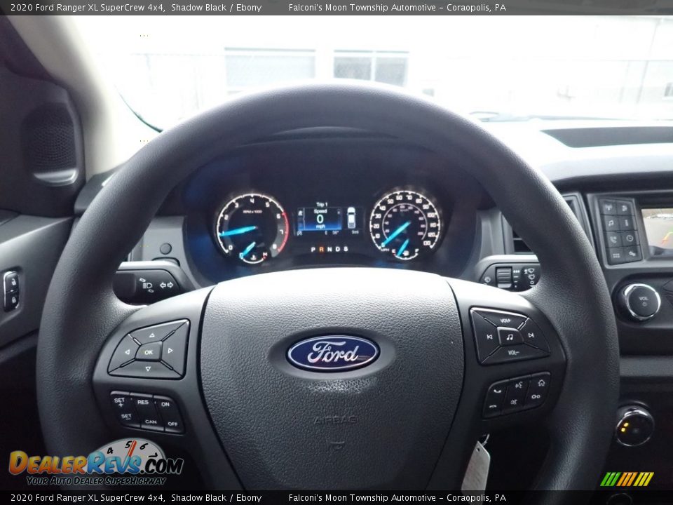 2020 Ford Ranger XL SuperCrew 4x4 Shadow Black / Ebony Photo #15
