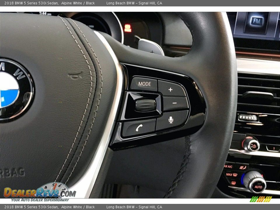 2018 BMW 5 Series 530i Sedan Alpine White / Black Photo #19