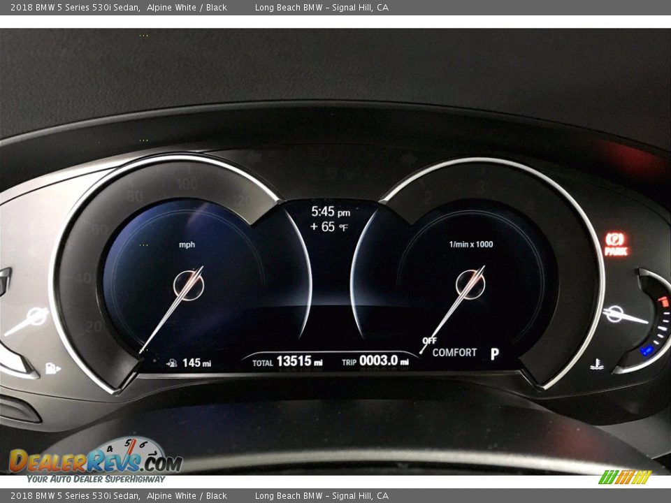 2018 BMW 5 Series 530i Sedan Alpine White / Black Photo #20