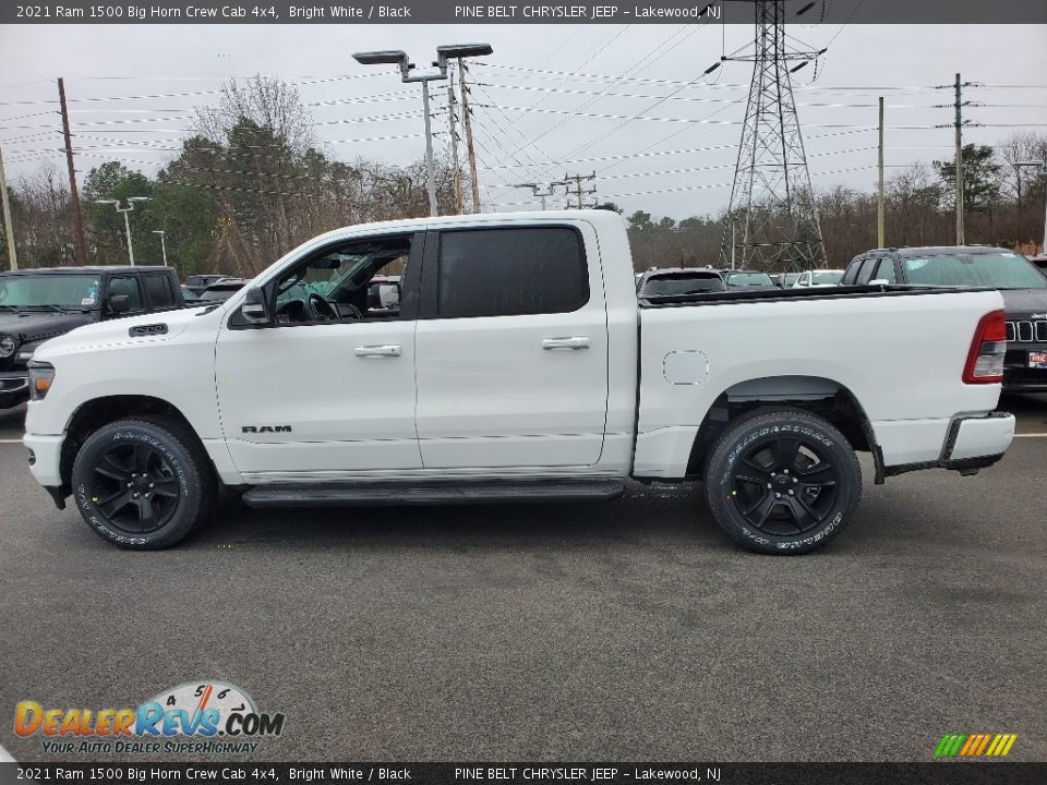 2021 Ram 1500 Big Horn Crew Cab 4x4 Bright White / Black Photo #4