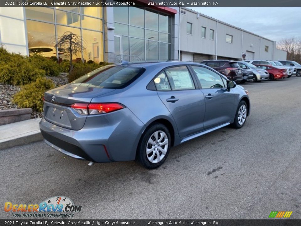 2021 Toyota Corolla LE Celestite Gray Metallic / Light Gray/Moonstone Photo #12