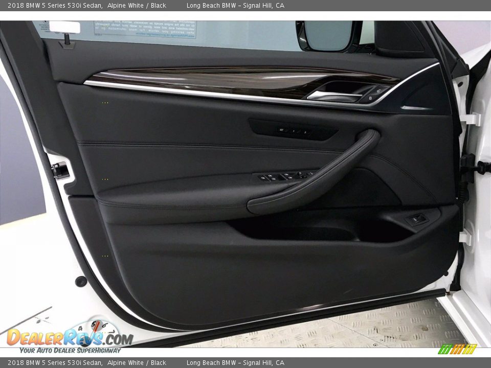 2018 BMW 5 Series 530i Sedan Alpine White / Black Photo #23