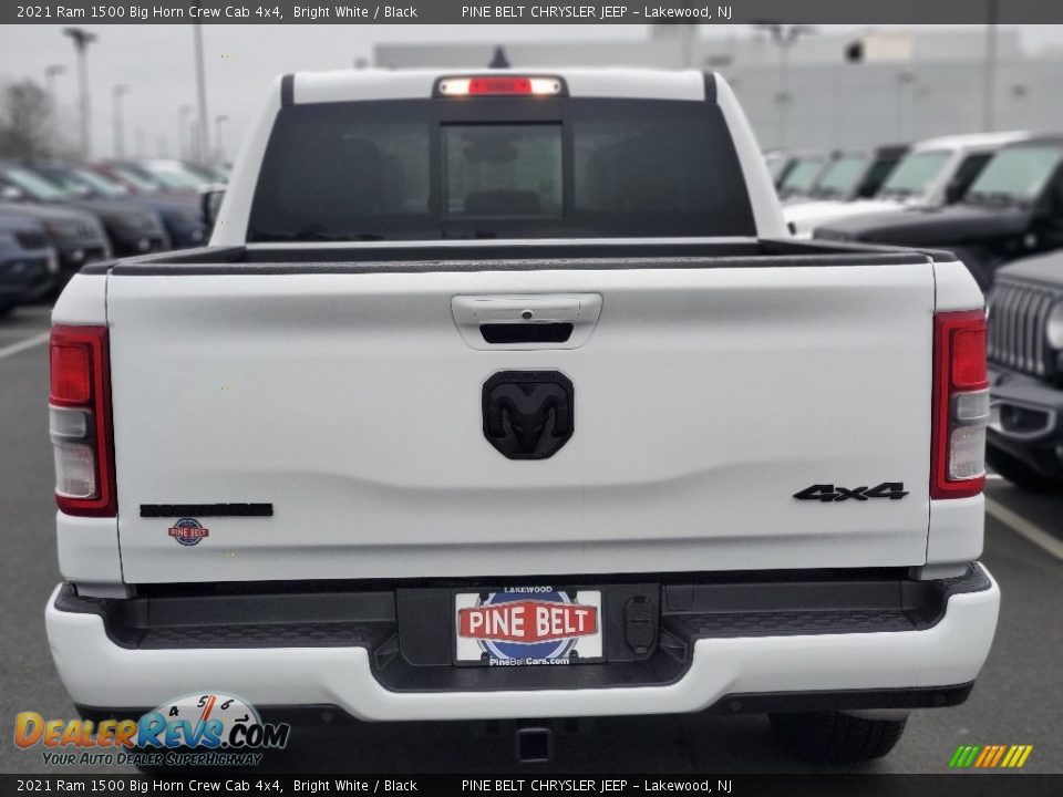 2021 Ram 1500 Big Horn Crew Cab 4x4 Bright White / Black Photo #7