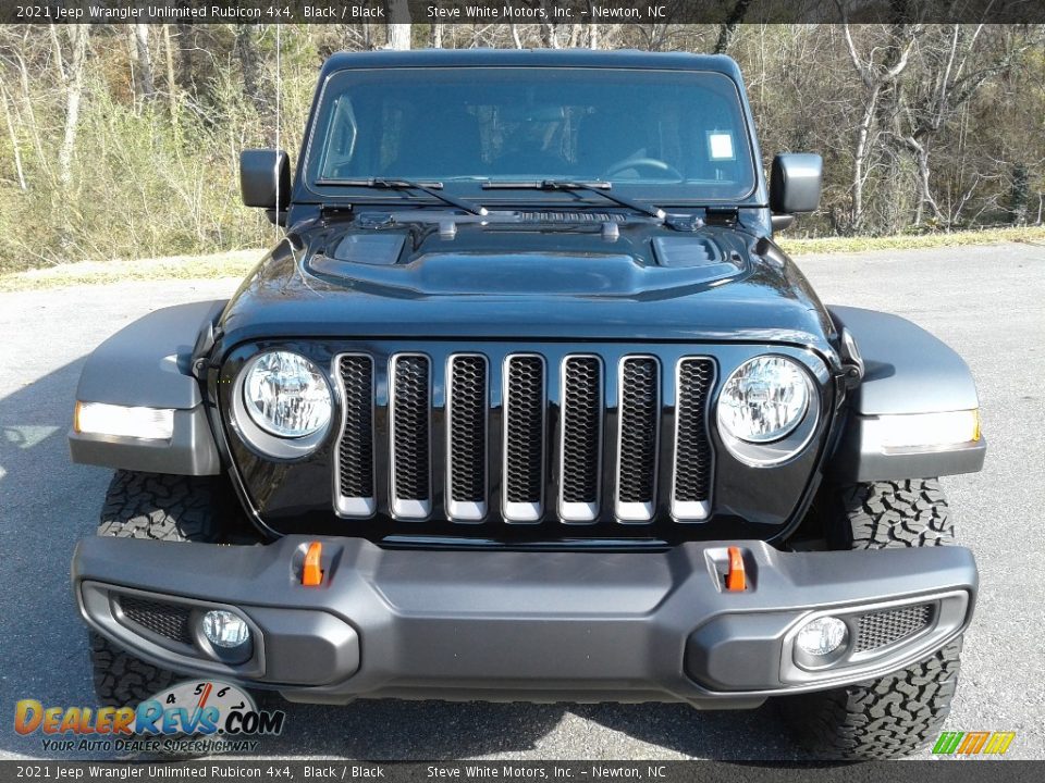 2021 Jeep Wrangler Unlimited Rubicon 4x4 Black / Black Photo #3