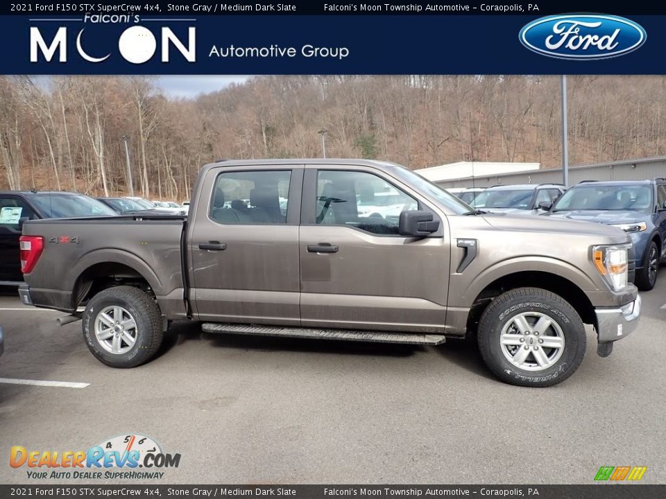 2021 Ford F150 STX SuperCrew 4x4 Stone Gray / Medium Dark Slate Photo #1