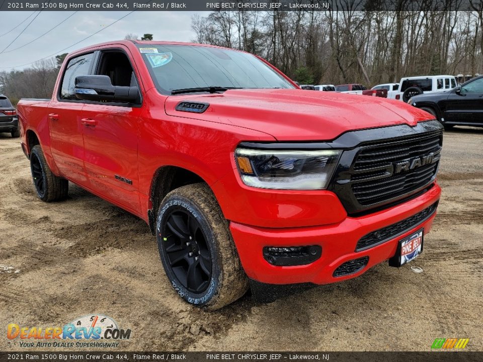 2021 Ram 1500 Big Horn Crew Cab 4x4 Flame Red / Black Photo #1