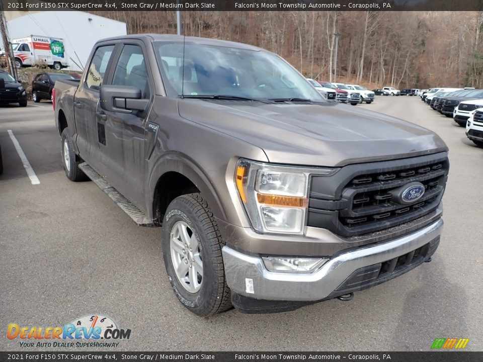 2021 Ford F150 STX SuperCrew 4x4 Stone Gray / Medium Dark Slate Photo #3