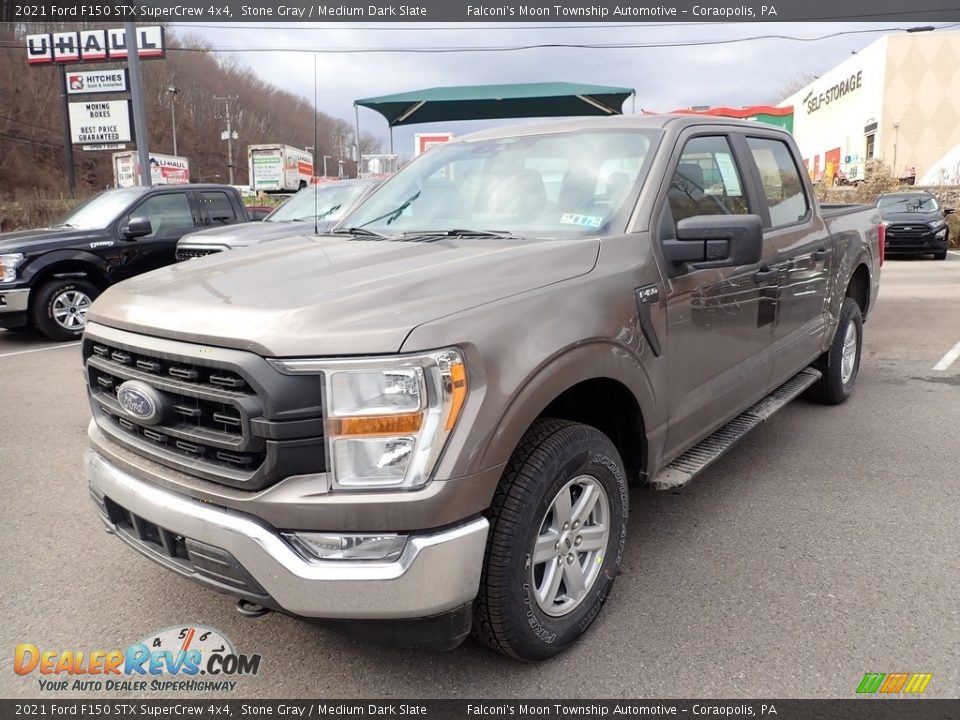 2021 Ford F150 STX SuperCrew 4x4 Stone Gray / Medium Dark Slate Photo #5