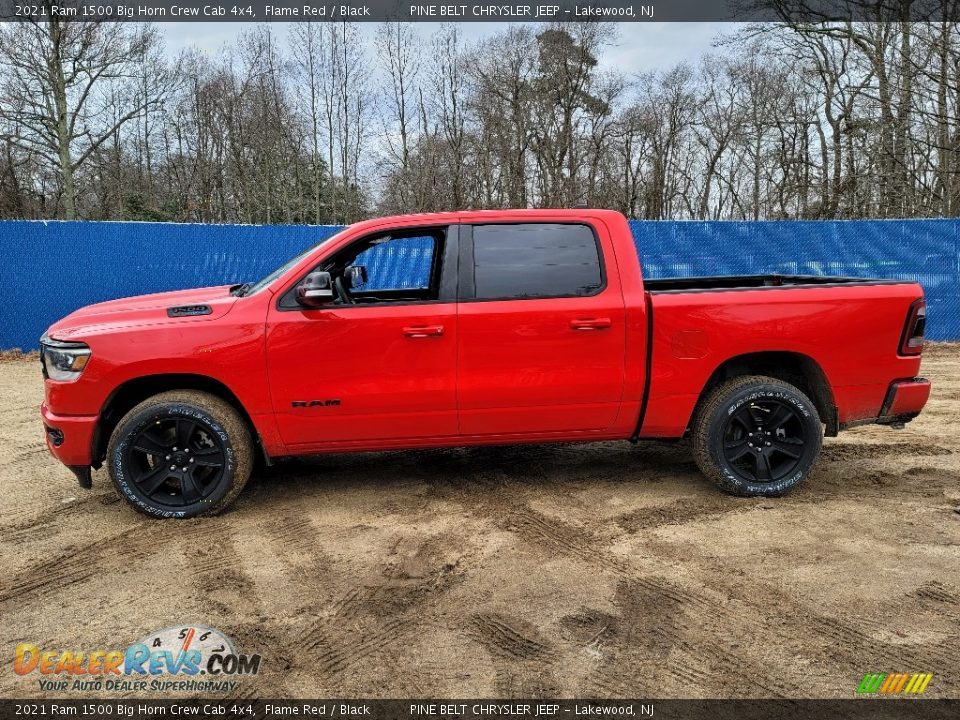 Flame Red 2021 Ram 1500 Big Horn Crew Cab 4x4 Photo #4