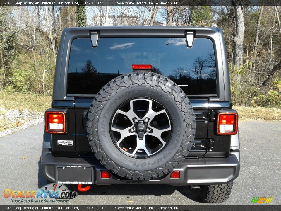 2021 Jeep Wrangler Unlimited Rubicon 4x4 Black / Black Photo #7