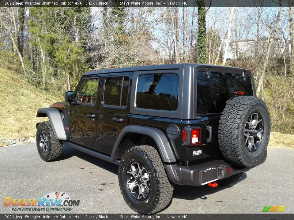 2021 Jeep Wrangler Unlimited Rubicon 4x4 Black / Black Photo #8