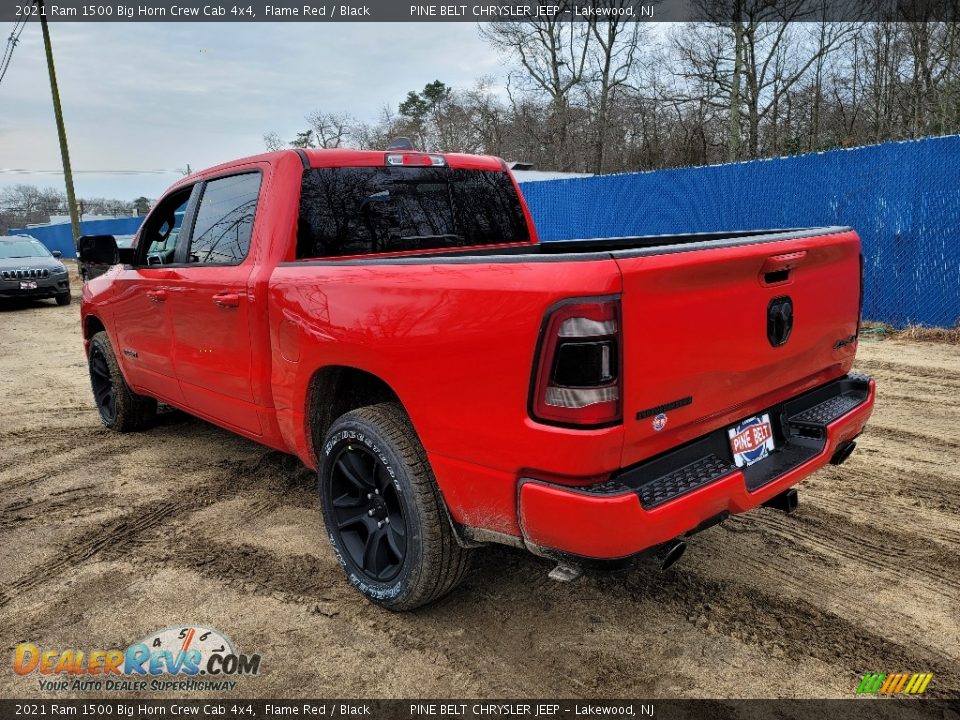 2021 Ram 1500 Big Horn Crew Cab 4x4 Flame Red / Black Photo #6