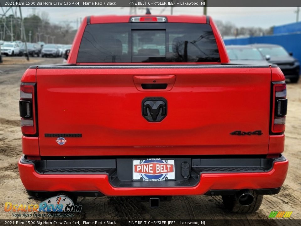 2021 Ram 1500 Big Horn Crew Cab 4x4 Flame Red / Black Photo #7