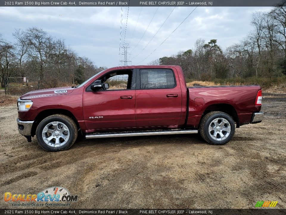 Delmonico Red Pearl 2021 Ram 1500 Big Horn Crew Cab 4x4 Photo #4