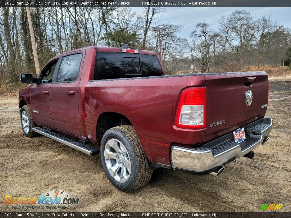 2021 Ram 1500 Big Horn Crew Cab 4x4 Delmonico Red Pearl / Black Photo #6