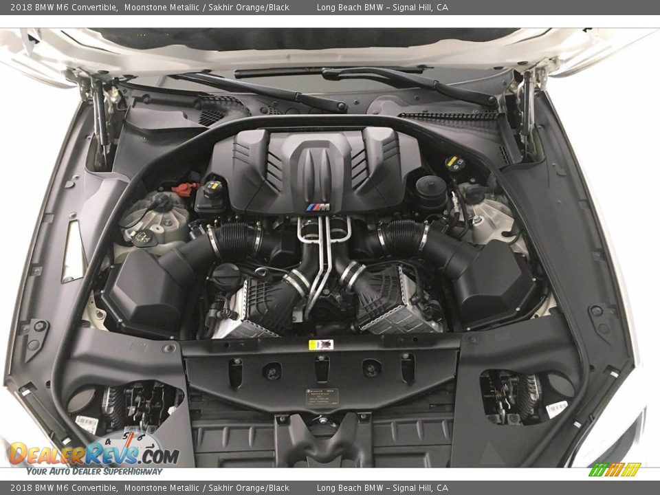 2018 BMW M6 Convertible 4.4 Liter M TwinPower Turbocharged DOHC 32-Valve VVT V8 Engine Photo #9
