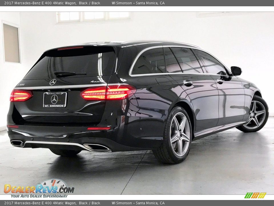 2017 Mercedes-Benz E 400 4Matic Wagon Black / Black Photo #13