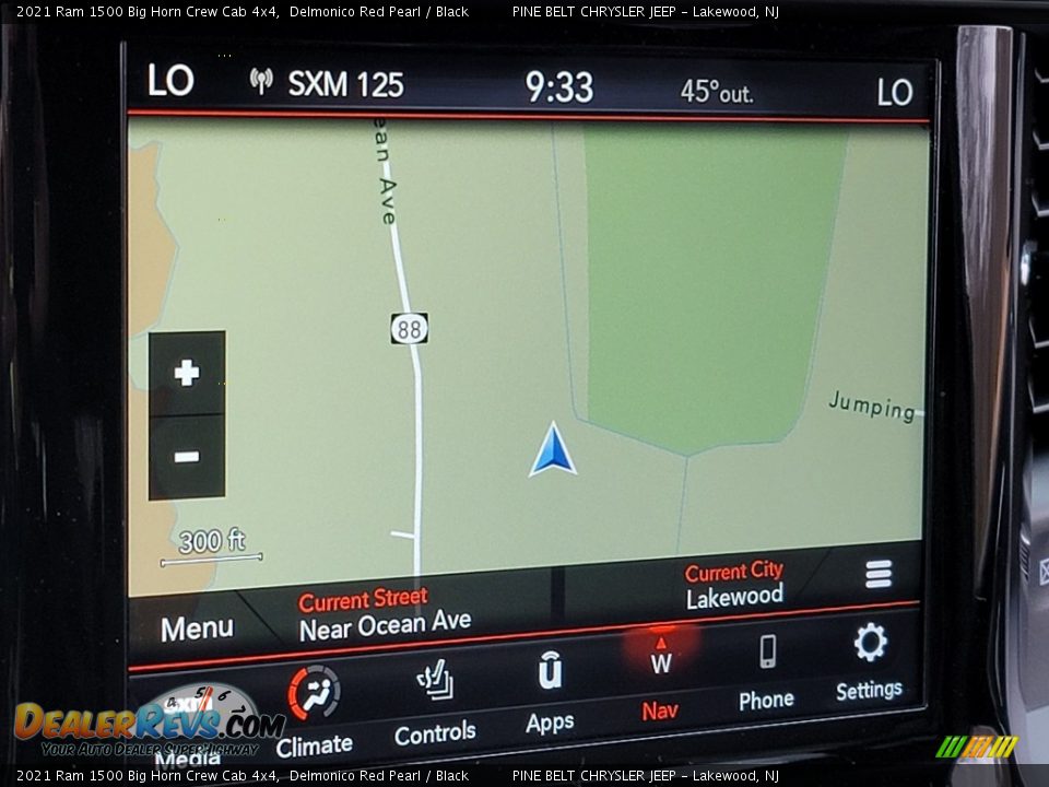 Navigation of 2021 Ram 1500 Big Horn Crew Cab 4x4 Photo #14