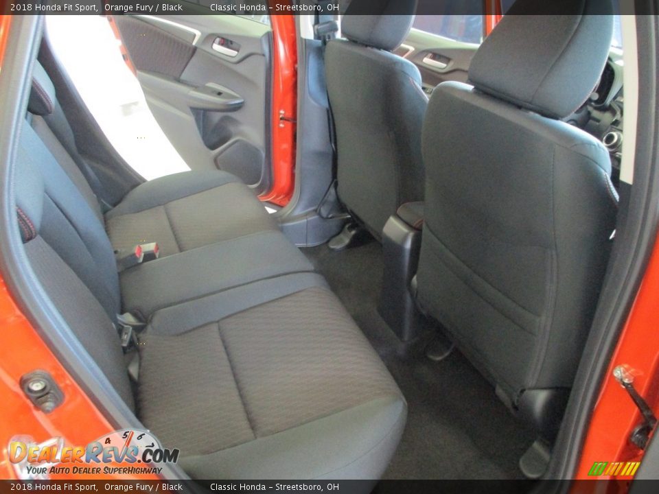 2018 Honda Fit Sport Orange Fury / Black Photo #19