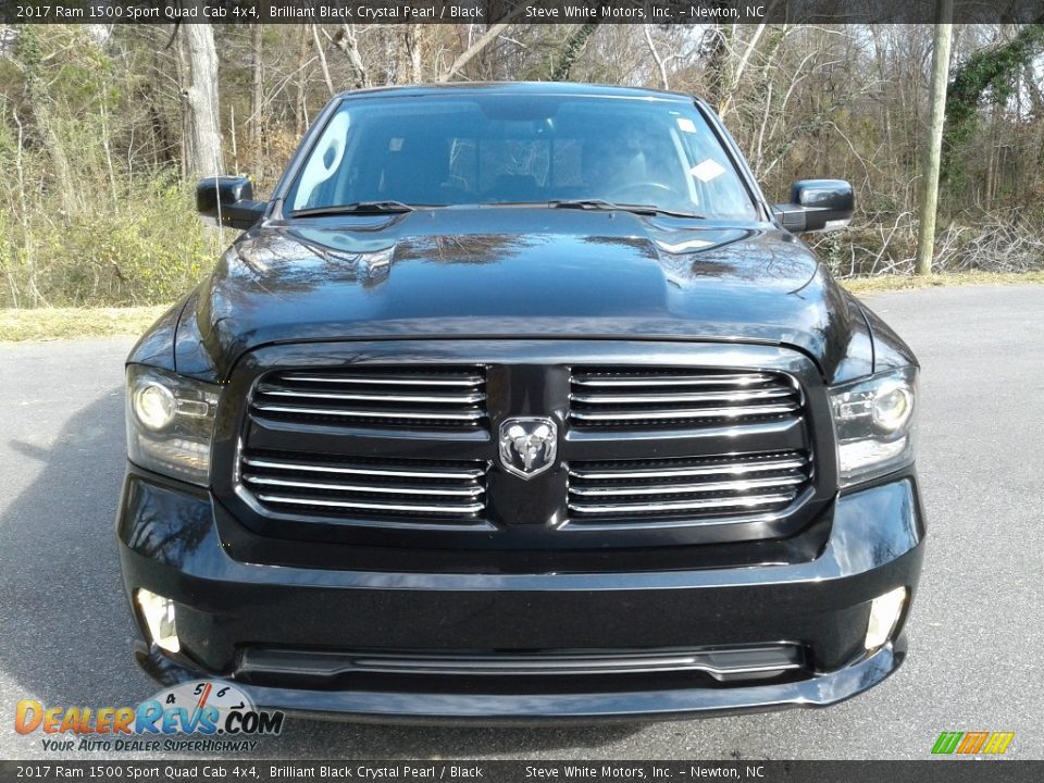 2017 Ram 1500 Sport Quad Cab 4x4 Brilliant Black Crystal Pearl / Black Photo #4