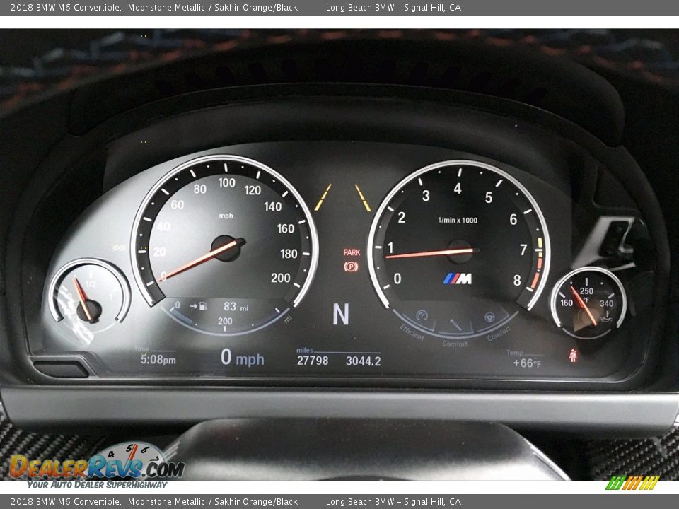 2018 BMW M6 Convertible Gauges Photo #20