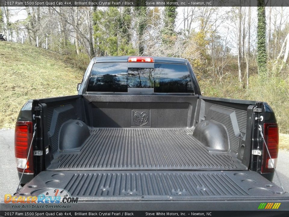 2017 Ram 1500 Sport Quad Cab 4x4 Brilliant Black Crystal Pearl / Black Photo #9