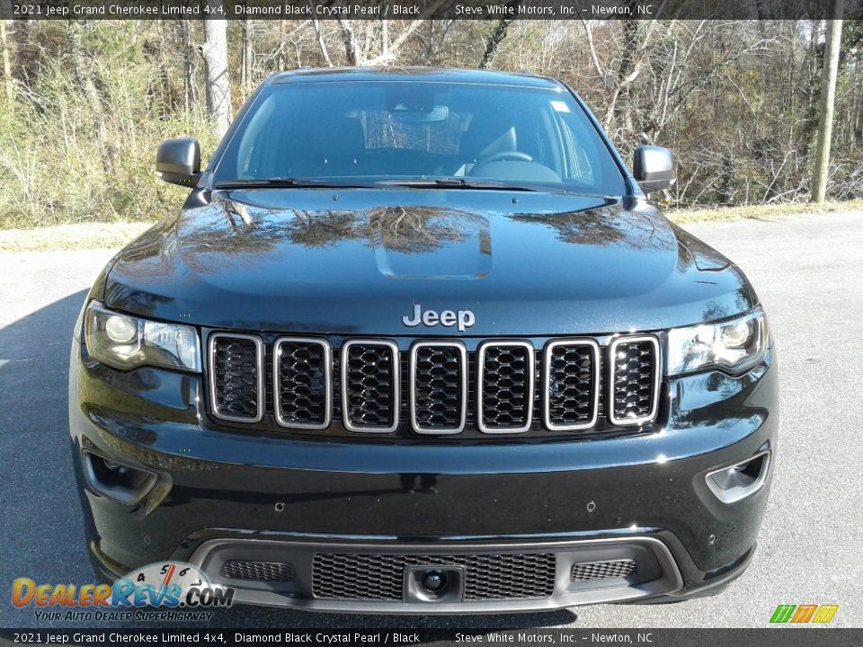 2021 Jeep Grand Cherokee Limited 4x4 Diamond Black Crystal Pearl / Black Photo #3