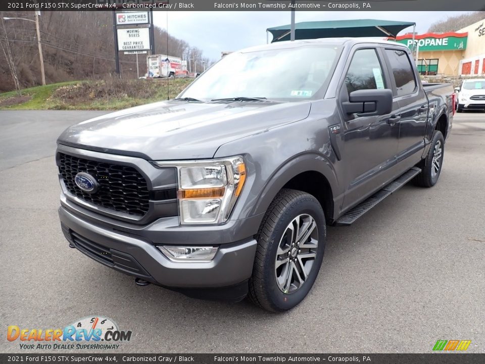 2021 Ford F150 STX SuperCrew 4x4 Carbonized Gray / Black Photo #5