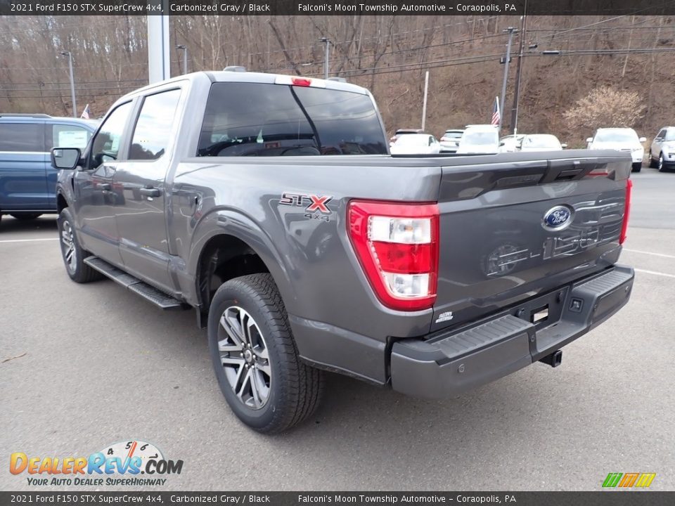 2021 Ford F150 STX SuperCrew 4x4 Carbonized Gray / Black Photo #6