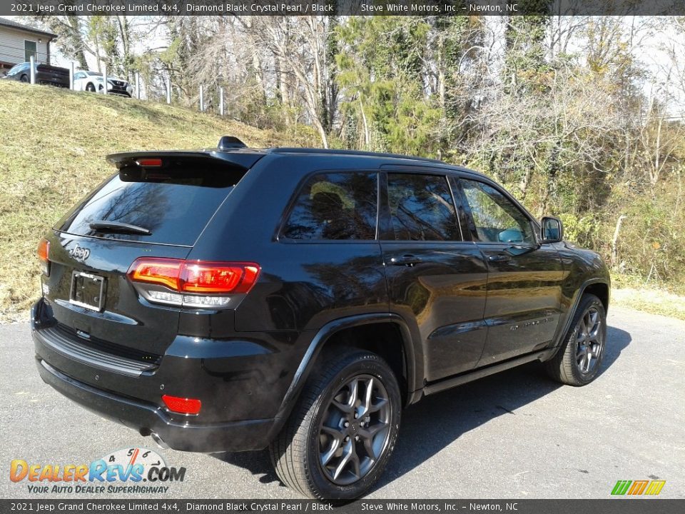 2021 Jeep Grand Cherokee Limited 4x4 Diamond Black Crystal Pearl / Black Photo #6