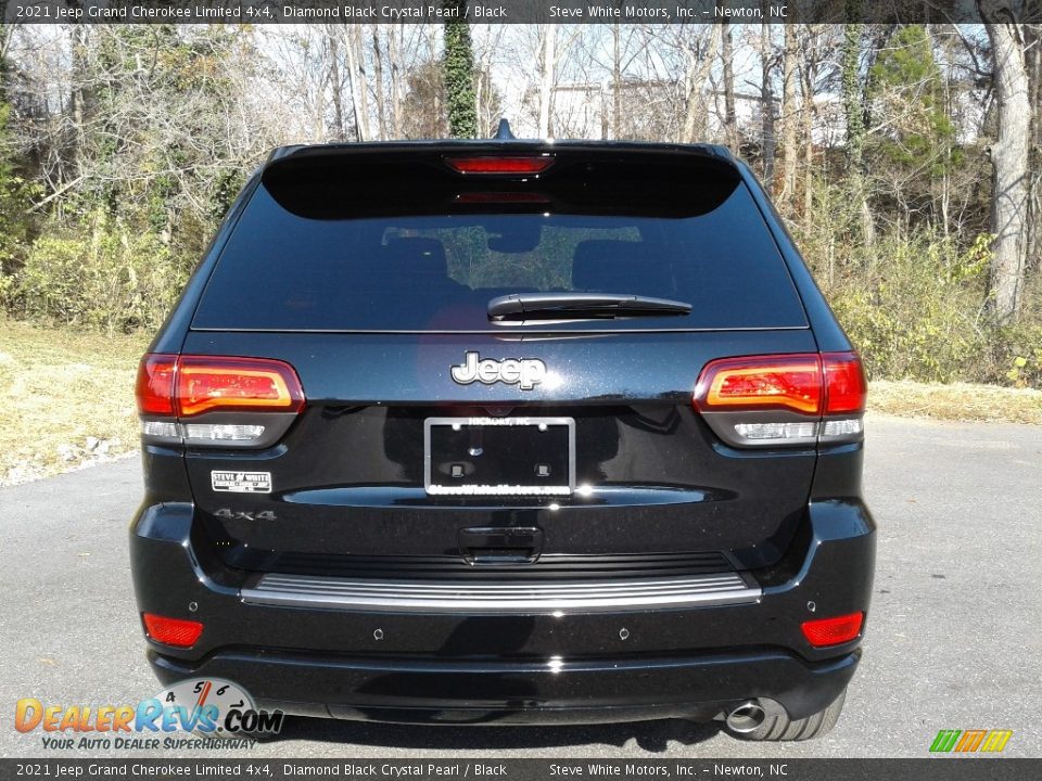 2021 Jeep Grand Cherokee Limited 4x4 Diamond Black Crystal Pearl / Black Photo #7