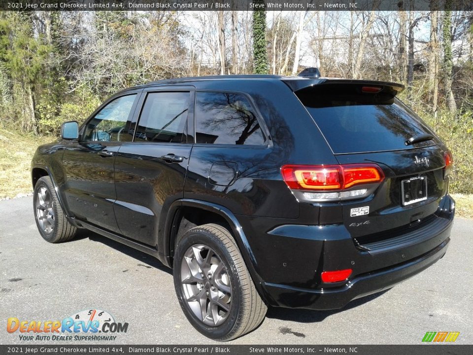 2021 Jeep Grand Cherokee Limited 4x4 Diamond Black Crystal Pearl / Black Photo #8