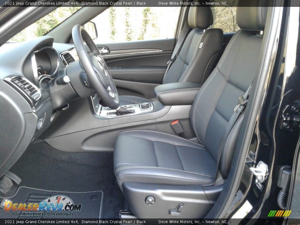 2021 Jeep Grand Cherokee Limited 4x4 Diamond Black Crystal Pearl / Black Photo #10