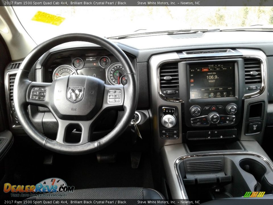 Dashboard of 2017 Ram 1500 Sport Quad Cab 4x4 Photo #20