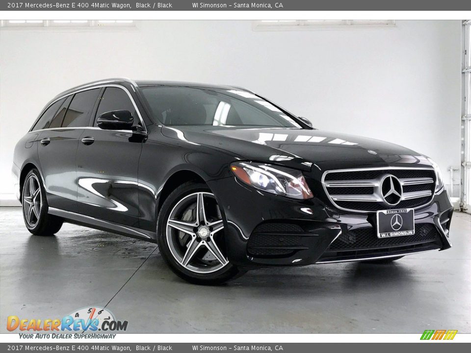 2017 Mercedes-Benz E 400 4Matic Wagon Black / Black Photo #34