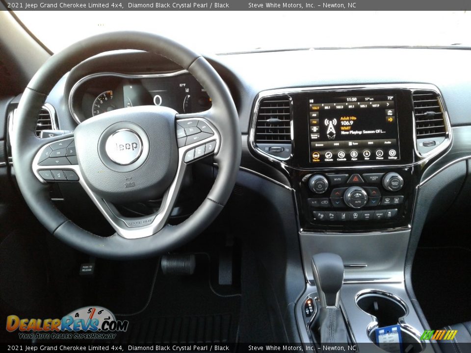 2021 Jeep Grand Cherokee Limited 4x4 Diamond Black Crystal Pearl / Black Photo #14