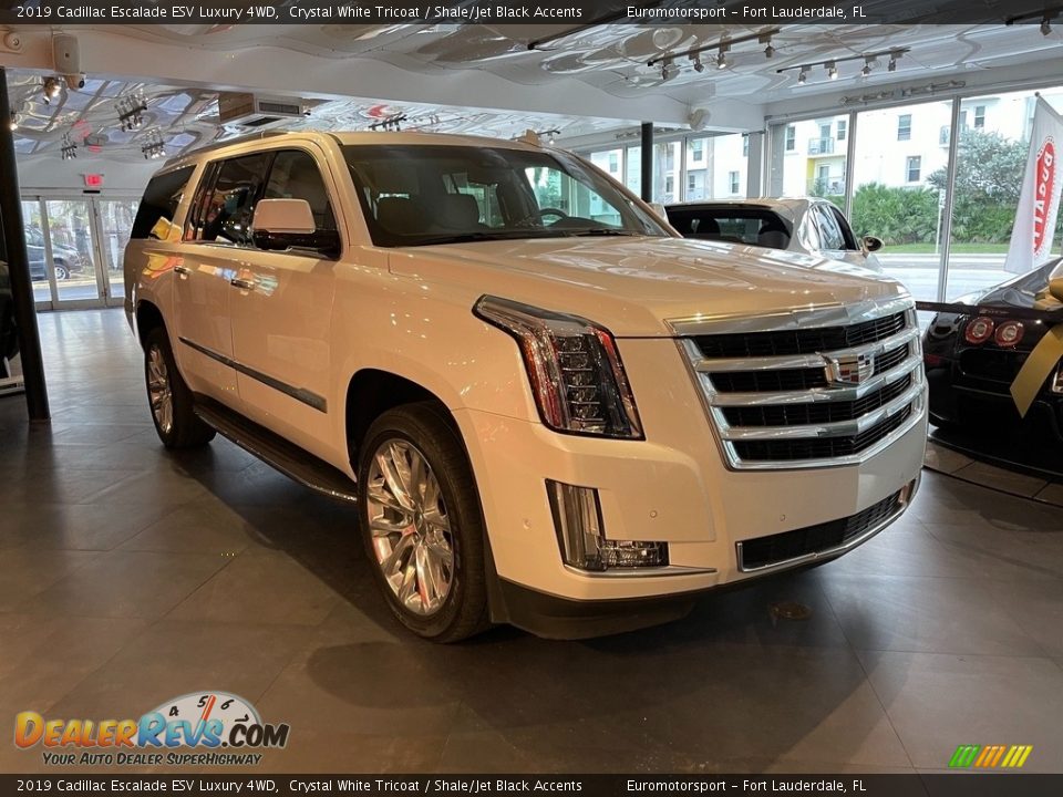 2019 Cadillac Escalade ESV Luxury 4WD Crystal White Tricoat / Shale/Jet Black Accents Photo #5
