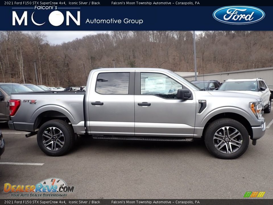 2021 Ford F150 STX SuperCrew 4x4 Iconic Silver / Black Photo #1