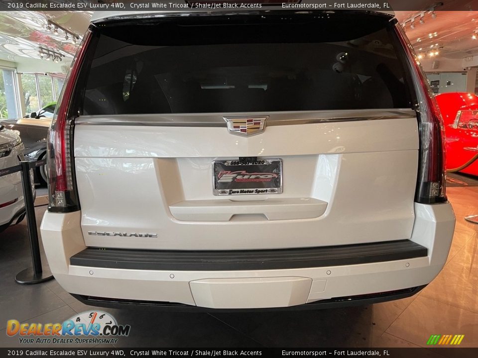2019 Cadillac Escalade ESV Luxury 4WD Crystal White Tricoat / Shale/Jet Black Accents Photo #6
