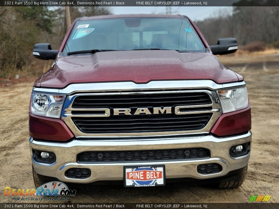 2021 Ram 1500 Big Horn Crew Cab 4x4 Delmonico Red Pearl / Black Photo #3