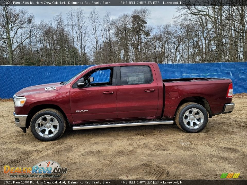 Delmonico Red Pearl 2021 Ram 1500 Big Horn Crew Cab 4x4 Photo #4