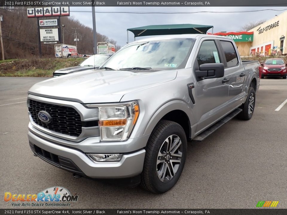 2021 Ford F150 STX SuperCrew 4x4 Iconic Silver / Black Photo #5