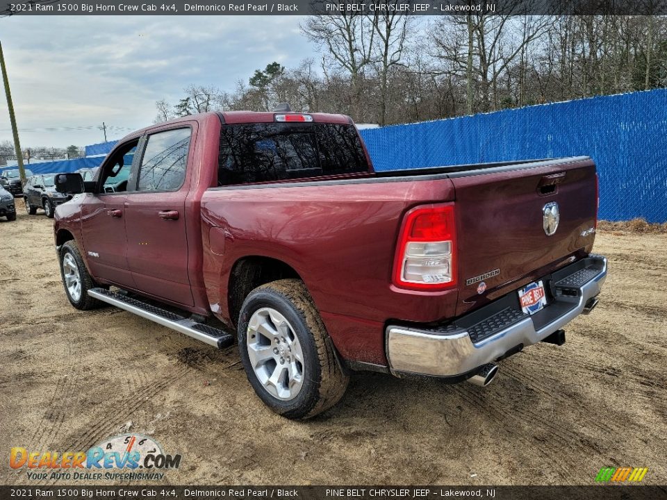 2021 Ram 1500 Big Horn Crew Cab 4x4 Delmonico Red Pearl / Black Photo #6