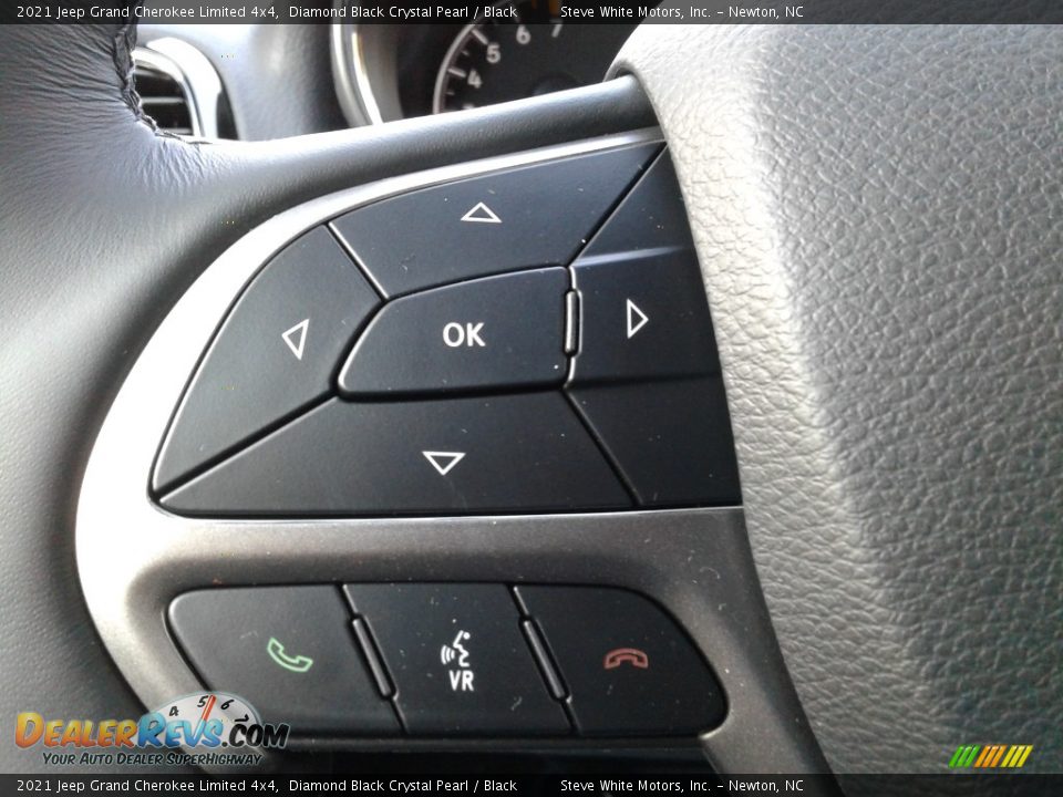 2021 Jeep Grand Cherokee Limited 4x4 Diamond Black Crystal Pearl / Black Photo #19
