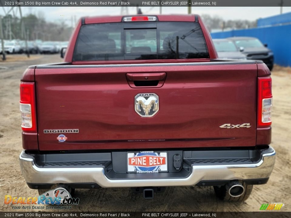 2021 Ram 1500 Big Horn Crew Cab 4x4 Delmonico Red Pearl / Black Photo #7