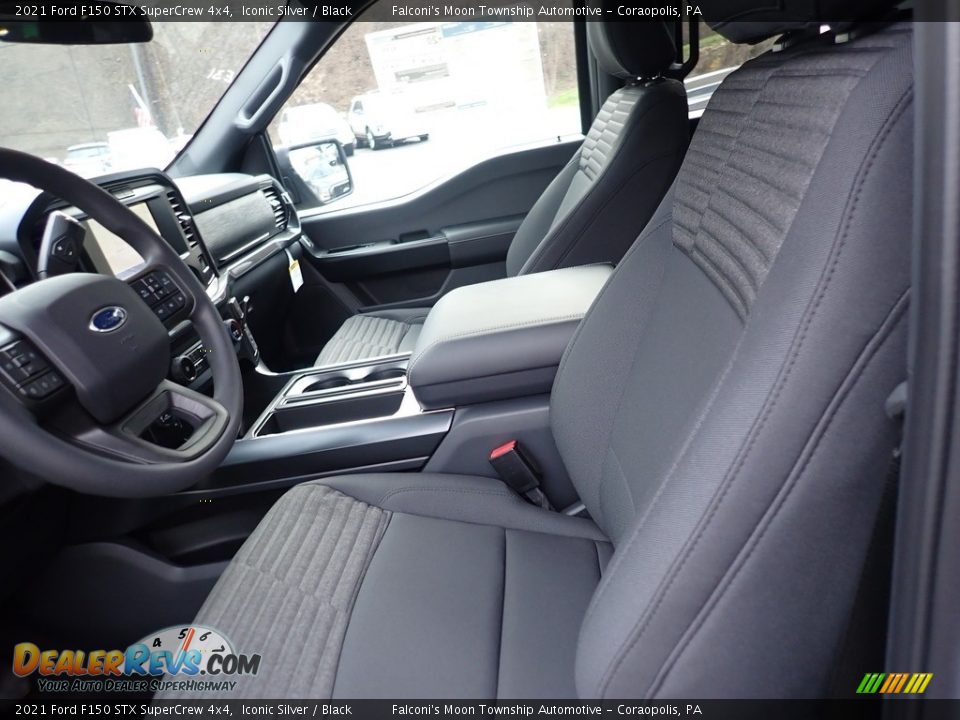 Front Seat of 2021 Ford F150 STX SuperCrew 4x4 Photo #10