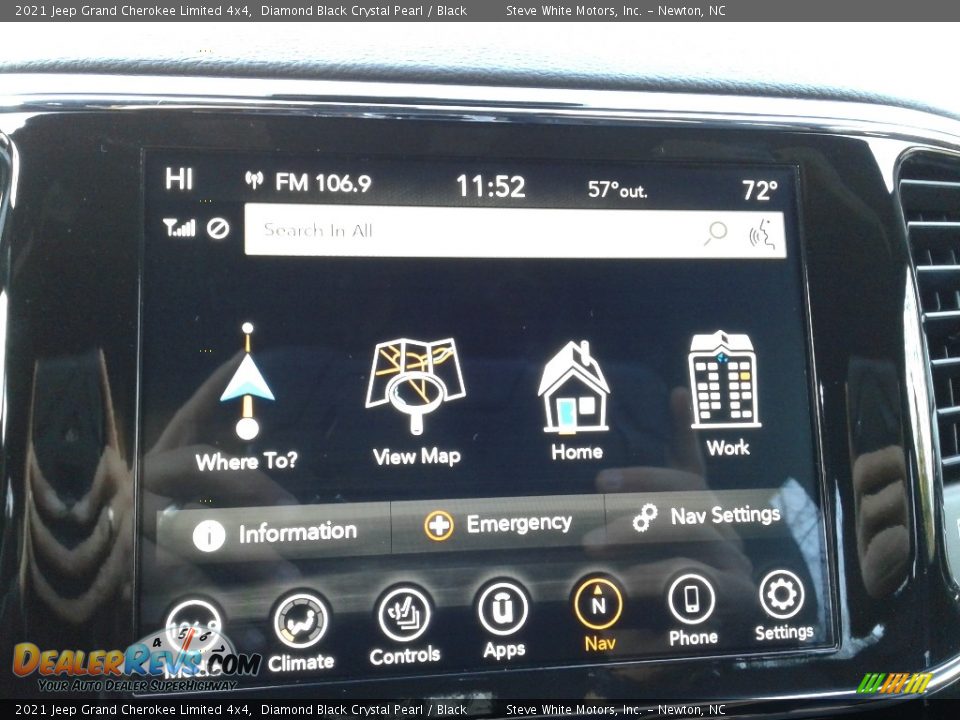 2021 Jeep Grand Cherokee Limited 4x4 Diamond Black Crystal Pearl / Black Photo #23