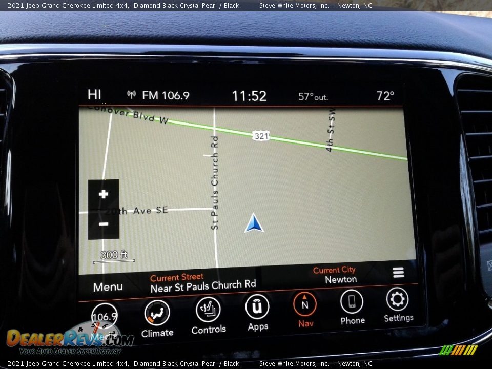 2021 Jeep Grand Cherokee Limited 4x4 Diamond Black Crystal Pearl / Black Photo #24